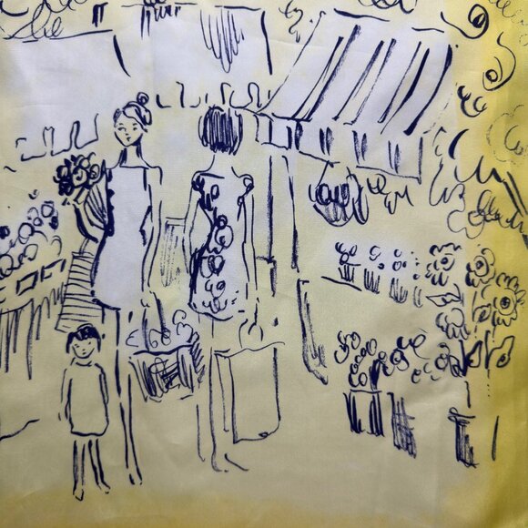 SOLD Beautiful SILK Lilly Pulitzer PETRA Maxi Dress "A Day in the Life" Size 4 - Picture 14 of 16